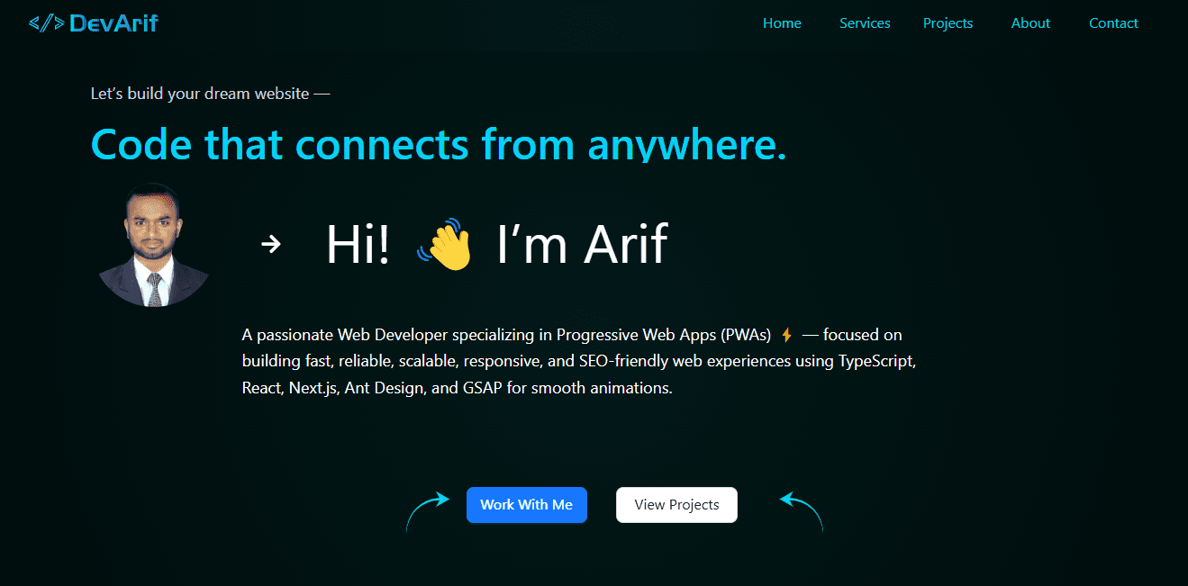 Developer Portfolio Template
