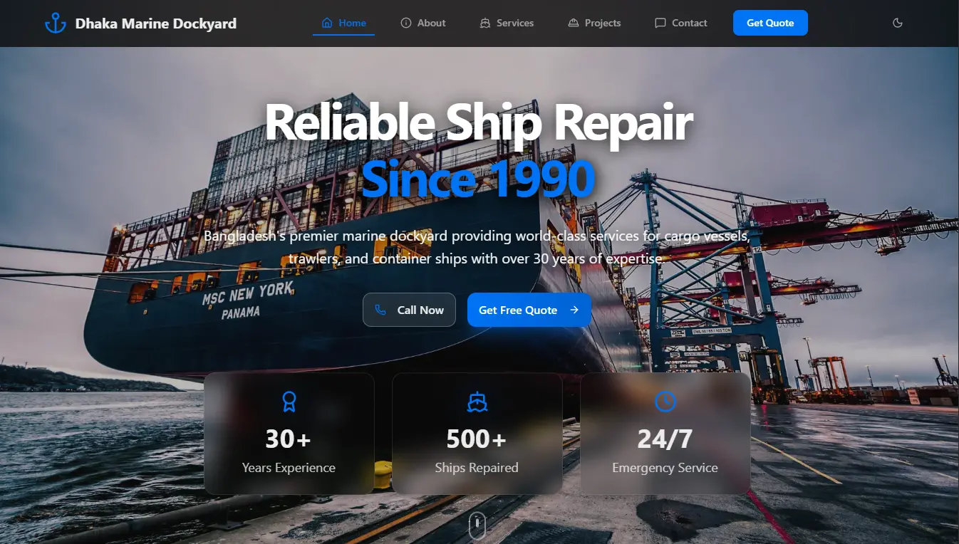 ⚓ Dockyard & Shipping Template